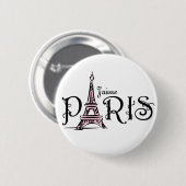 J'aime Paris Knopf Button (Vorne & Hinten)