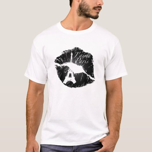 J'aime Paris Lippen T-Shirt (Vorderseite)