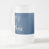 j'aime Paris Mattglas Bierglas (Vorderseite Links)