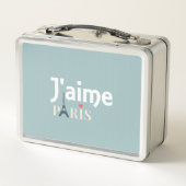 J'aime Paris Metal Lunch Box (Rückseite)