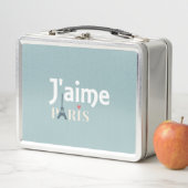 J'aime Paris Metal Lunch Box (Beispiel)