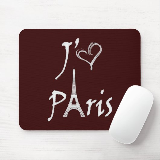 j'aime Paris Mousepad (Mit Mouse)