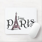 J'aime Paris Mousepad (Mit Mouse)