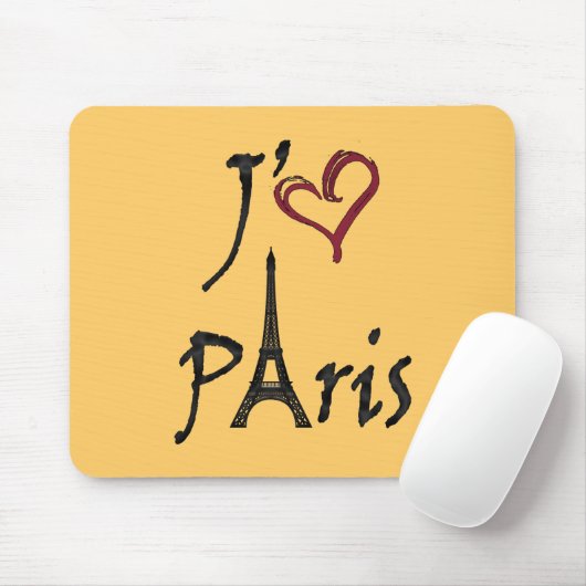 j'aime Paris Mousepad (Mit Mouse)