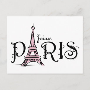 J'aime Paris Postcard Postkarte