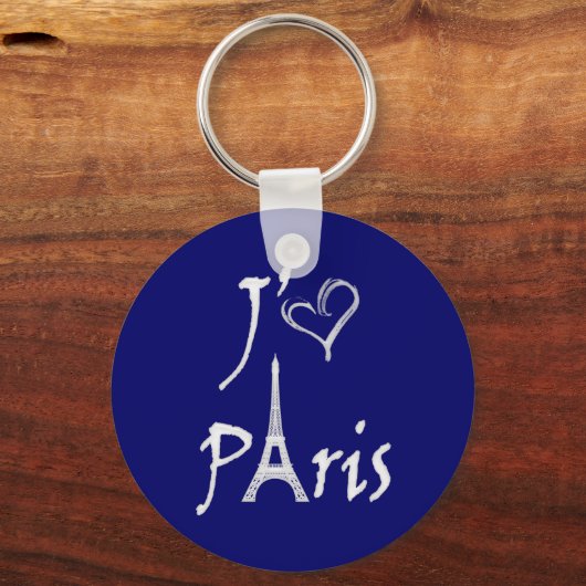 j'aime Paris Schlüsselanhänger (Vorderseite)
