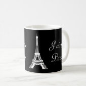 J'aime Paris Tasse (VorderseiteRechts)
