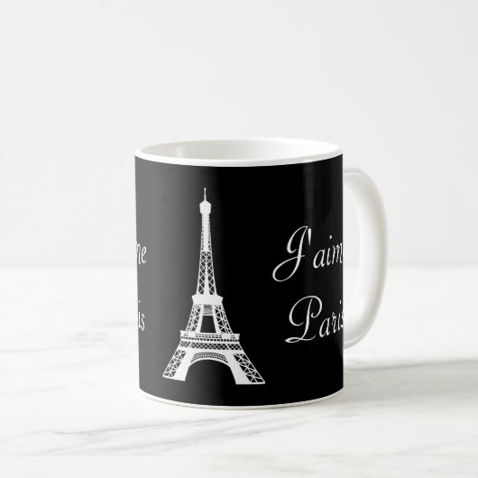 J'aime Paris Tasse (VorderseiteRechts)