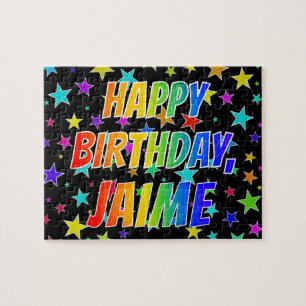 "JAIME" Vorname, Spaß "GLÜCKLICHER BIRTHTAG" Puzzle