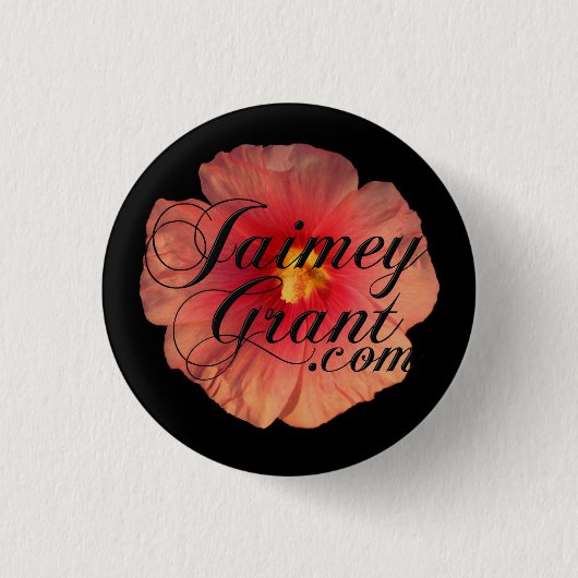 "JaimeyGrant.com" Logo-Knopf Button (Vorderseite)