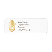Jain Symbol Address Labels (Vorne)