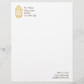 Jain Symbol Briefkopf (Vorderseite)