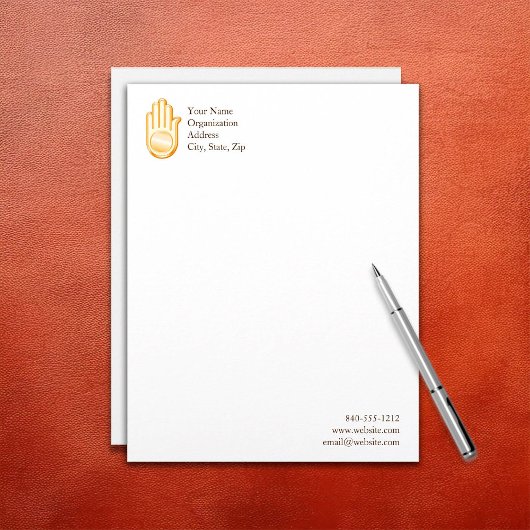 Jain Symbol Briefkopf