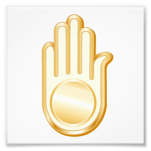 Jain Symbol Fotodruck (Vorne)