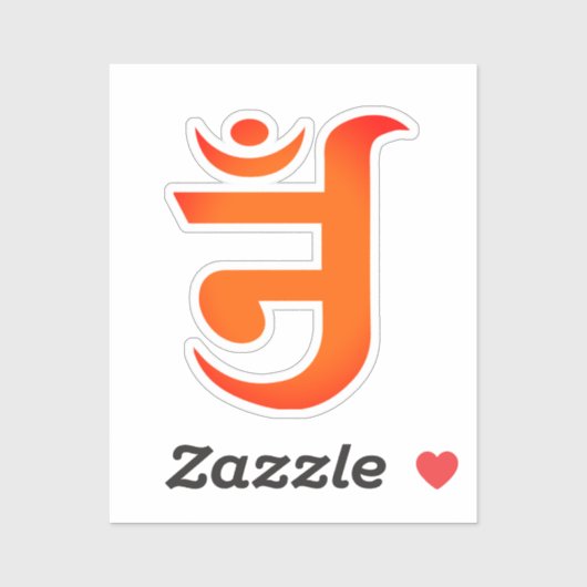 Jain Symbol für OM Aufkleber (Blatt)