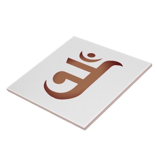 Jain Symbol für OM Fliese (Seite)