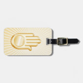 Jain Symbol Gepäckanhänger (Vorderseite horizontal)