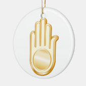 Jain Symbol Keramik Ornament (Links)