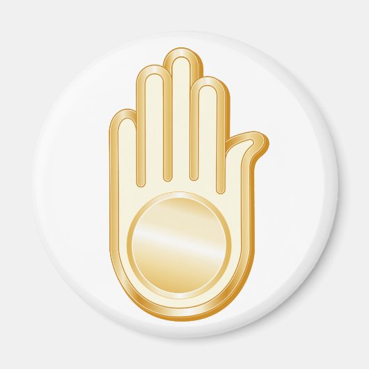 Jain Symbol Magnet (Vorne)