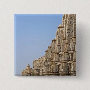 Jain temple in Chittorgarh Fort, India Button