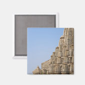 Jain temple in Chittorgarh Fort, India Magnet (Vorderseite/Rückseite)