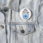 Jainismus Symbol Hand und Rad Reading Ahimsa Button (Beispiel)