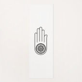 Jainismus-Symbol von Ahimsa (Hand der Nicht-Gewalt Yogamatte (Vorderseite)