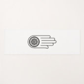 Jainismus-Symbol von Ahimsa (Hand der Nicht-Gewalt Yogamatte (Vorderseite (Horizontal))