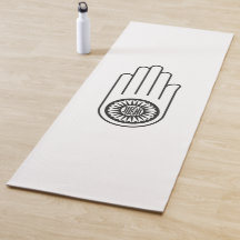 Jainismus-Symbol von Ahimsa (Hand der Nicht-Gewalt