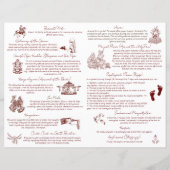 Jaipur-Friedensprogramm für indische Hochzeitsritu (Rückseite)