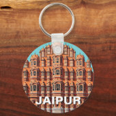 Jaipur Hawa Mahal Souvenir Schlüsselanhänger (Vorderseite)