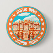 Jaipur India Button (Vorderseite)