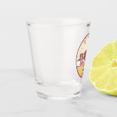 Jaipur India City Skyline Emblem Schnapsglas (Links)