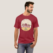 Jaipur India City Skyline Emblem T-Shirt (Vorne ganz)