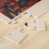 Jaipur India Hawa Mahal Illustration Travel Art Puzzle (Seite)