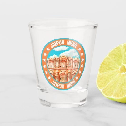 Jaipur India Schnapsglas (Vorderseite)