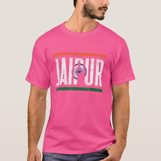 JAIPUR INDIEN MIT SEINER STOLZEN INDISCHEN FLAGGE T-Shirt