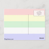 Jaipur, indische Flagge Postkarte (Rückseite)