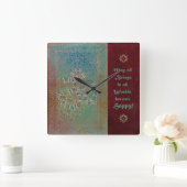 JAIPUR - Wall Clock Quadratische Wanduhr (Zuhause)