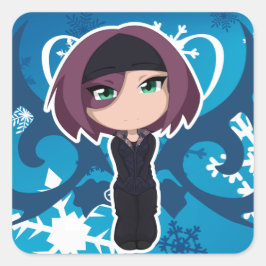 Jaja Ferienaufkleber Quadratischer Aufkleber