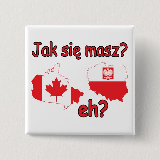 Jak Sie Masz? Button (Vorderseite)