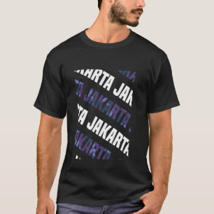 Jakarta Camouflage Pattern Lila Camouflage T-Shirt