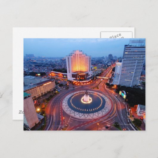 Jakarta Cityscape Postkarte (Vorne/Hinten)