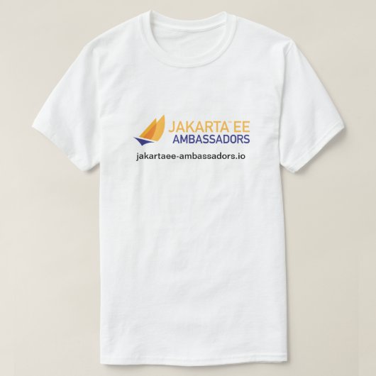 Jakarta EE Botschafter T - Shirt (Design vorne)