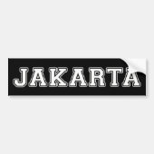 Jakarta Indonesia Autoaufkleber (Vorne)