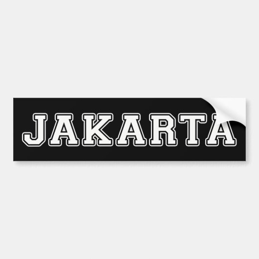 Jakarta Indonesia Autoaufkleber (Vorne)
