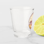 Jakarta Indonesia City Skyline Emblem Schnapsglas (Links)