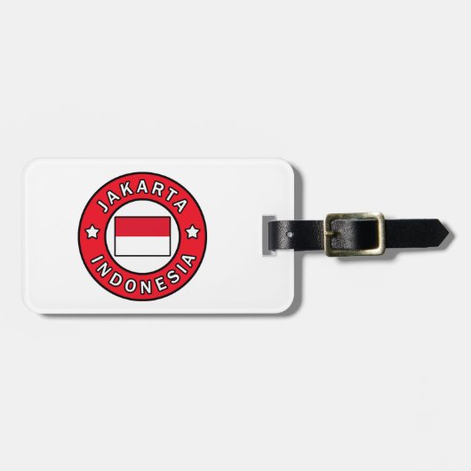 Jakarta Indonesia Gepäckanhänger (Vorderseite horizontal)