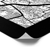 Jakarta Indonesia Map Poster (Ecke)