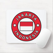 Jakarta Indonesia Mousepad (Mit Mouse)